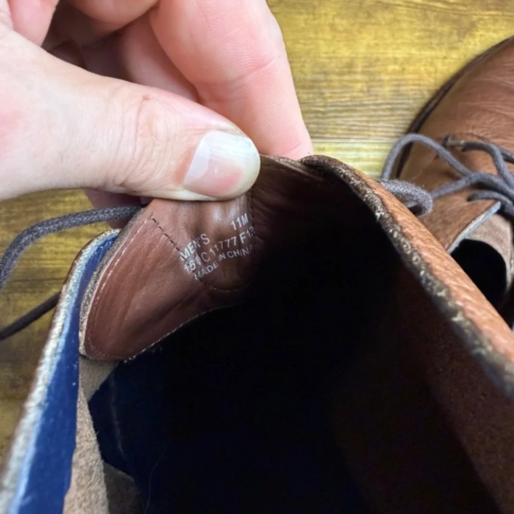 Cole Haan C11777 Brown Pebble Grain Leather Chukka Boots‎ Mens 11M